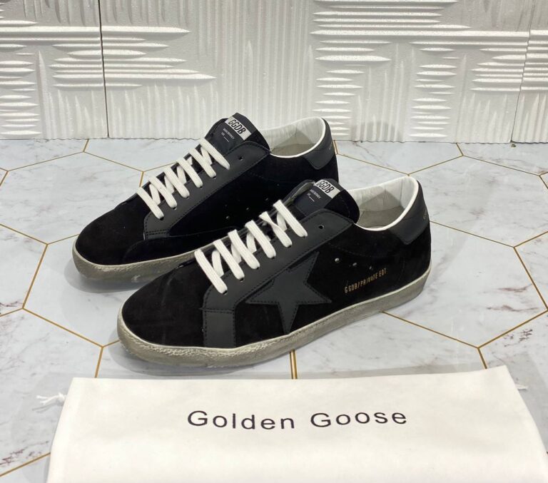 golden goose ayakkabi erkek sneaker siyah suet