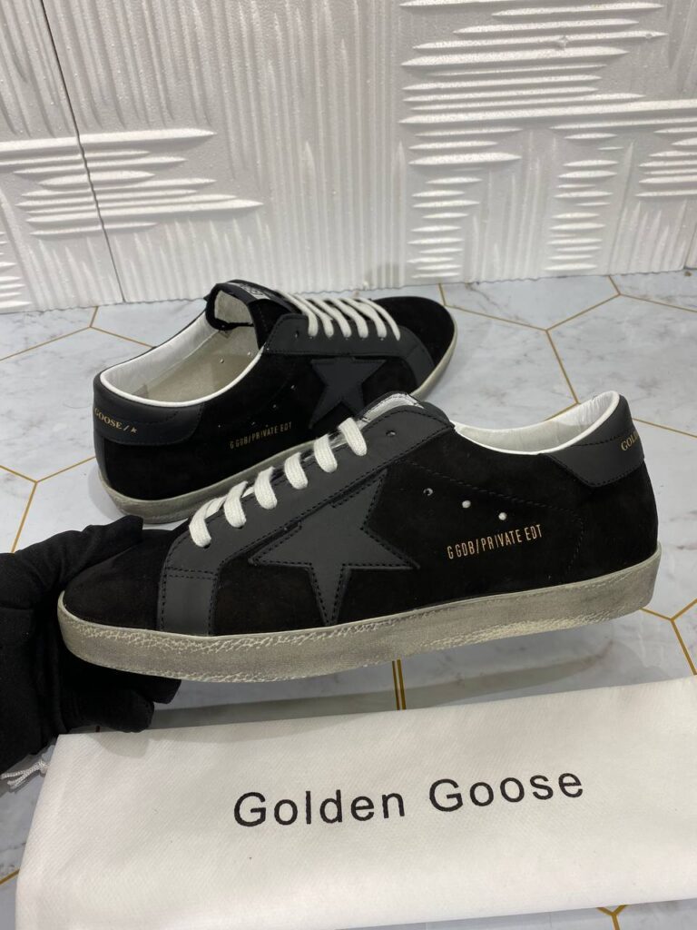 golden goose ayakkabi erkek sneaker siyah suet