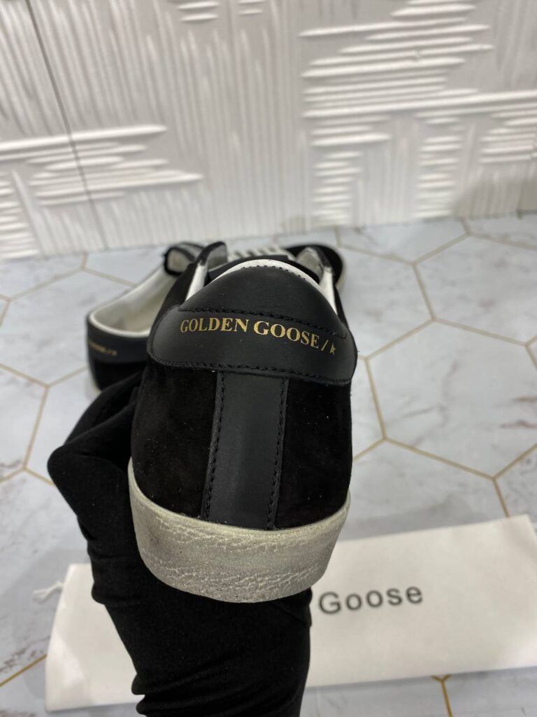 golden goose ayakkabi erkek sneaker siyah suet