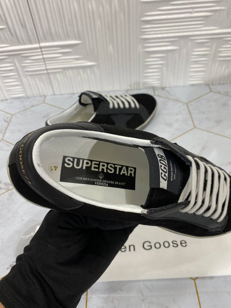 golden goose ayakkabi erkek sneaker siyah suet