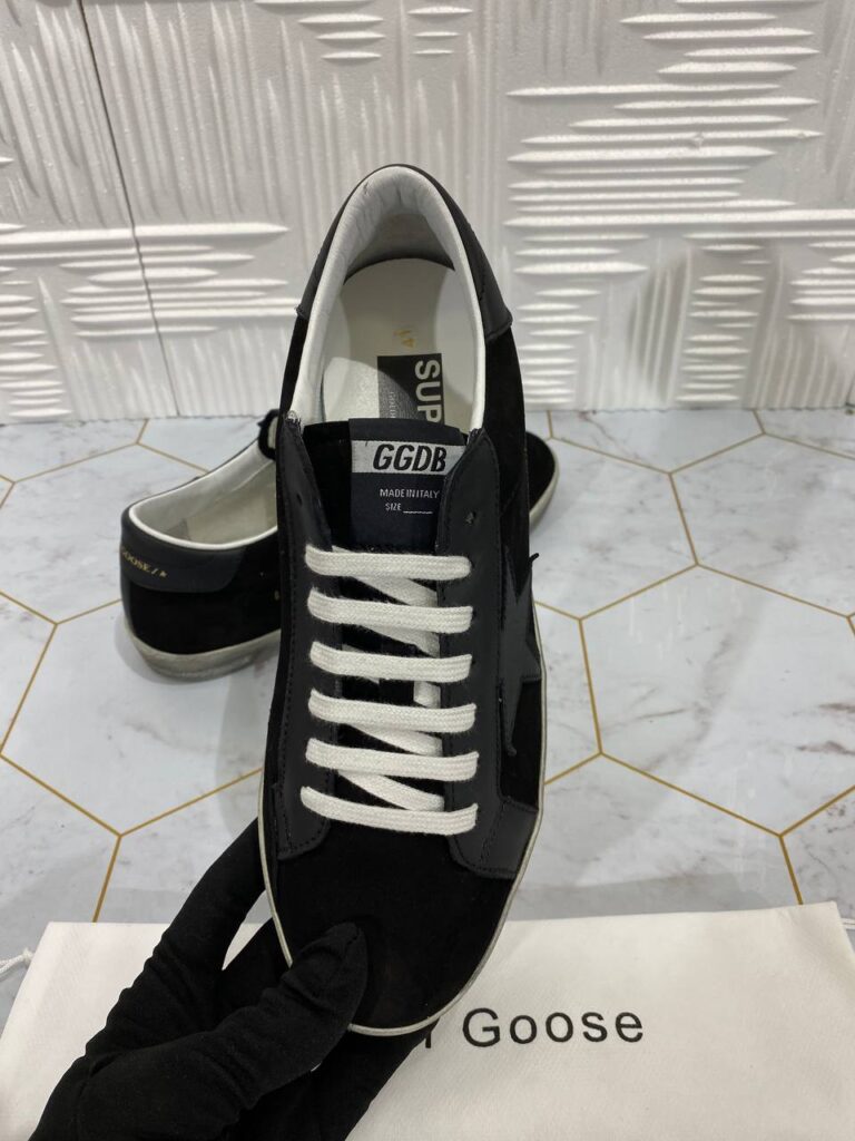 golden goose ayakkabi erkek sneaker siyah suet