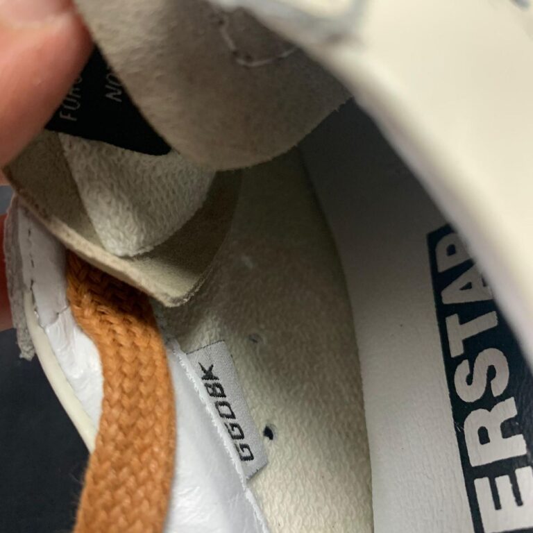 golden goose ayakkabi superstar beyaz lila simli sneaker