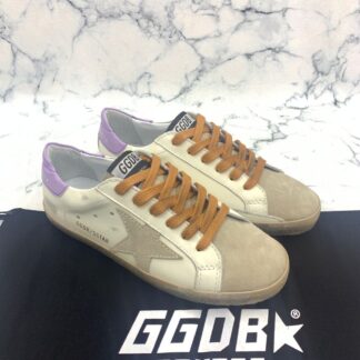 golden goose ayakkabi superstar beyaz lila sneaker