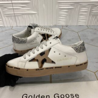 golden goose ayakkabi superstar sneakers beyaz leopar