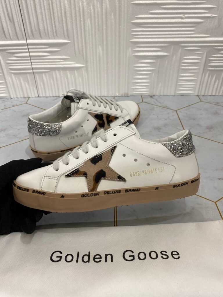 golden goose ayakkabi superstar sneakers beyaz leopar