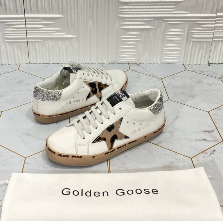 golden goose ayakkabi superstar sneakers beyaz leopar