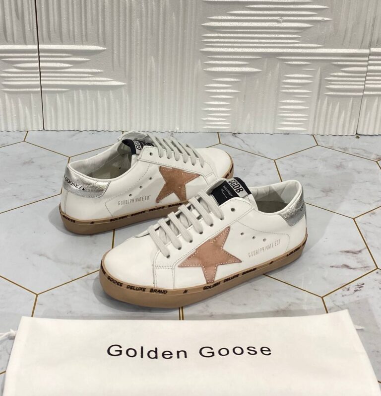 golden goose ayakkabi superstar sneakers beyaz pudra