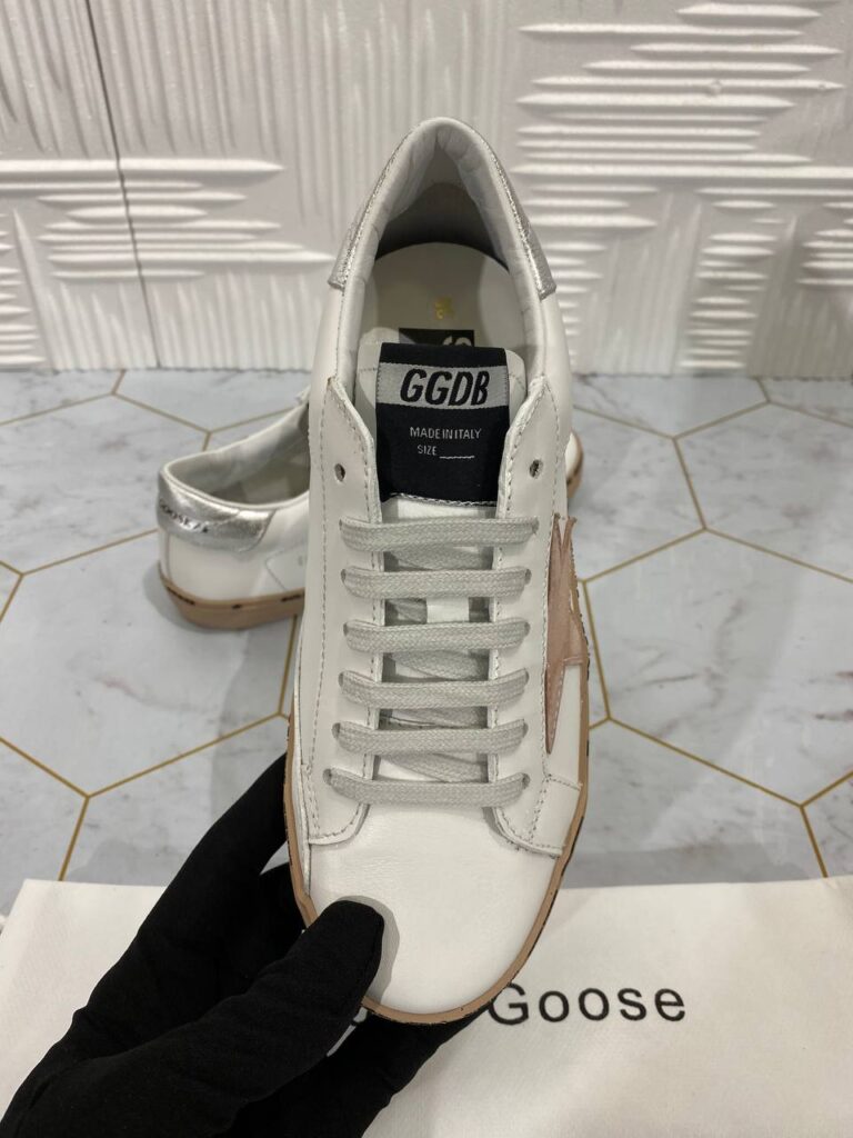 golden goose ayakkabi superstar sneakers beyaz pudra