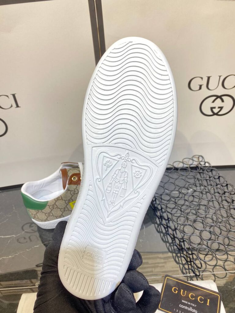 gucci ayakkabi ace not print erkek sneaker