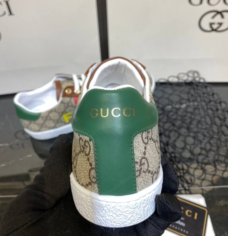 gucci ayakkabi ace not print erkek sneaker