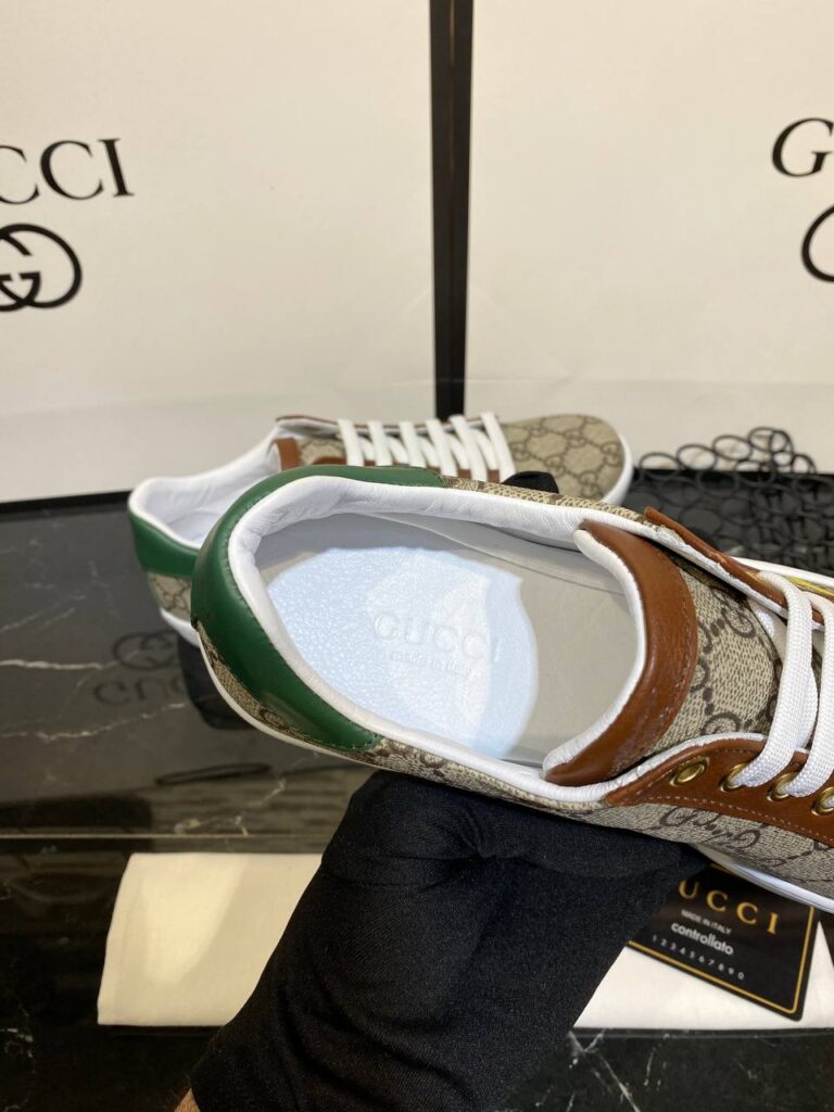 gucci ayakkabi ace not print erkek sneaker
