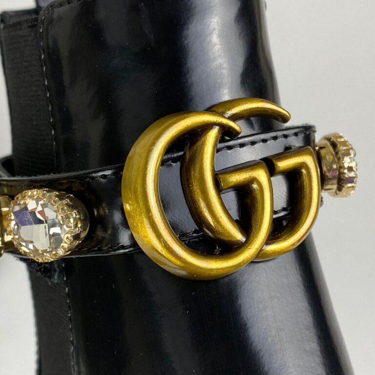gucci ayakkabi chelsea crystal belt bot taban 3cm topuk 5cm