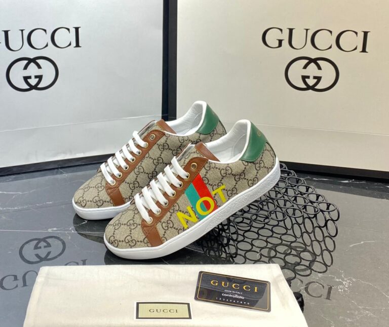 gucci ayakkabi not print ace sneakers