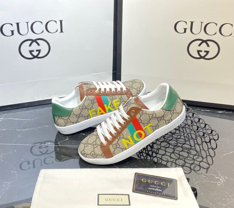 gucci ayakkabi not print ace sneakers