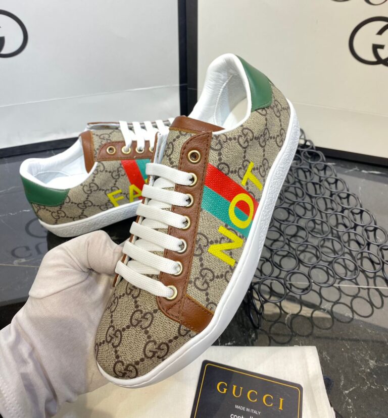 gucci ayakkabi not print ace sneakers