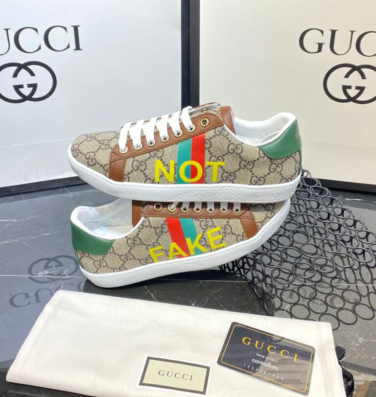 gucci ayakkabi not print ace sneakers