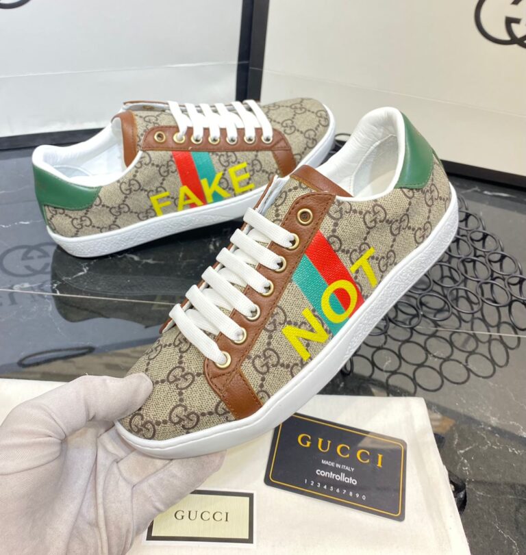gucci ayakkabi not print ace sneakers