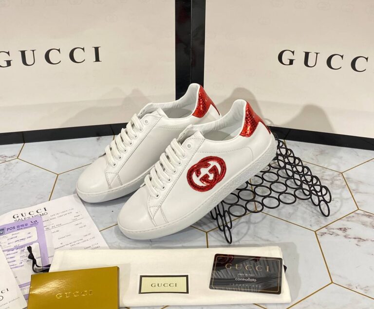 gucci ayakkabi sneaker kirmizi beyaz