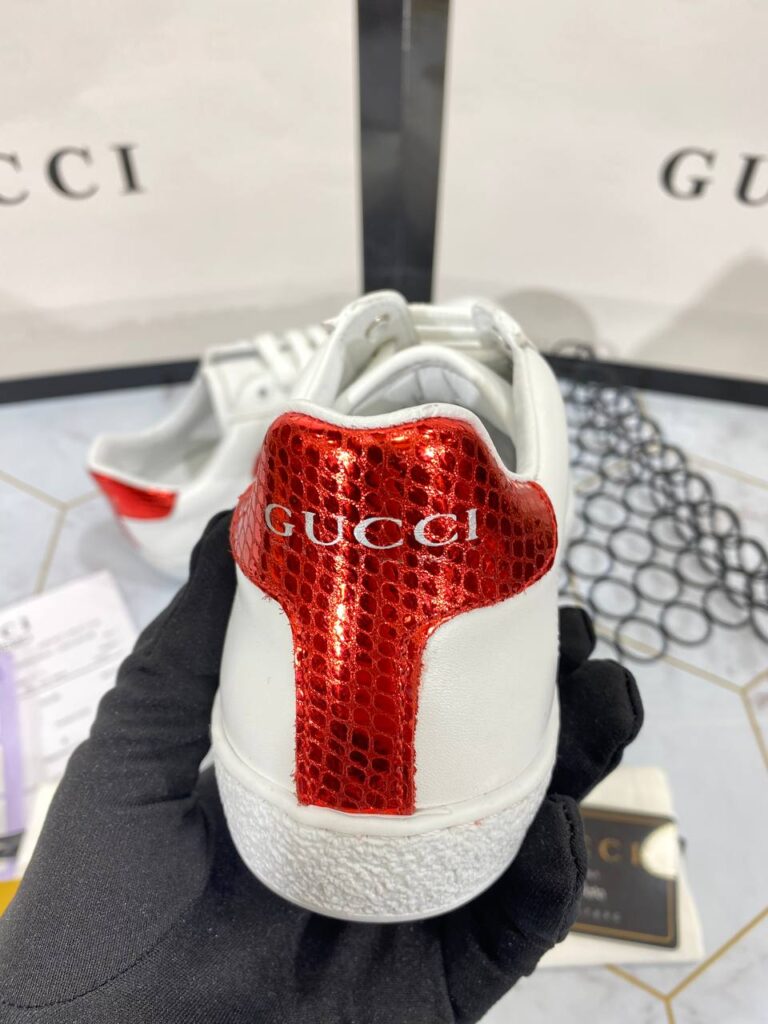 gucci ayakkabi sneaker kirmizi beyaz