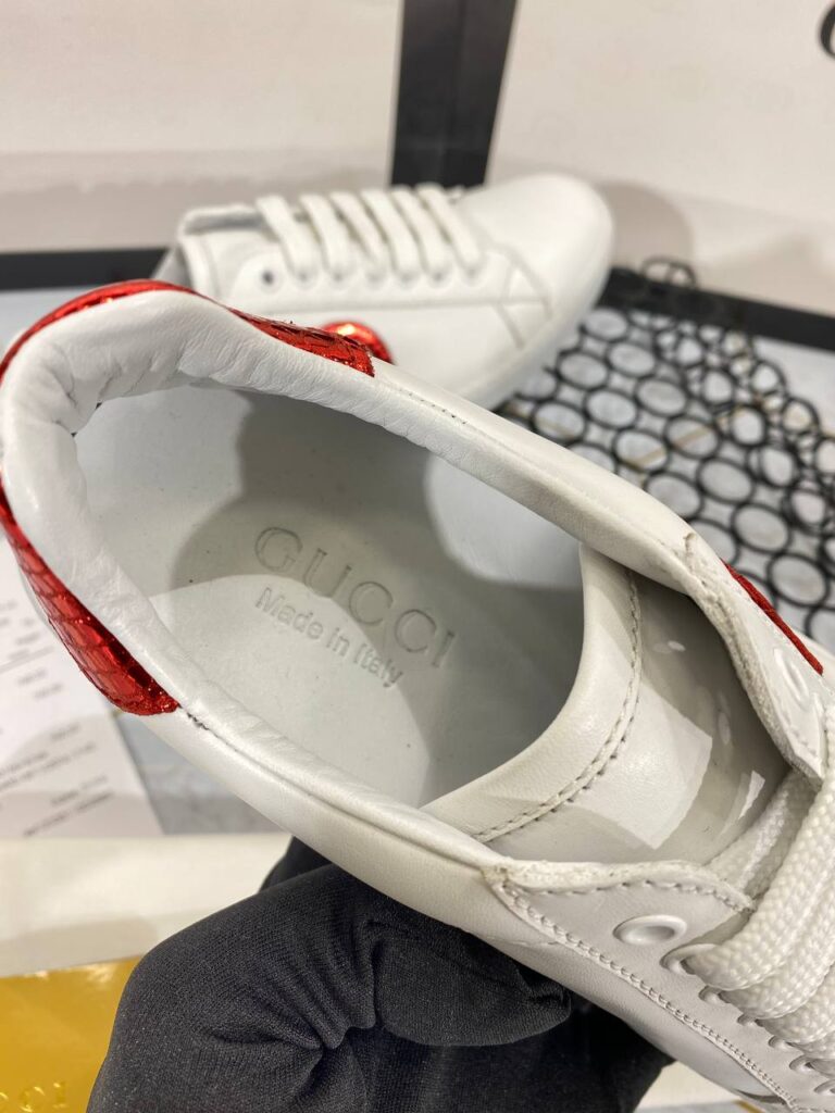 gucci ayakkabi sneaker kirmizi beyaz