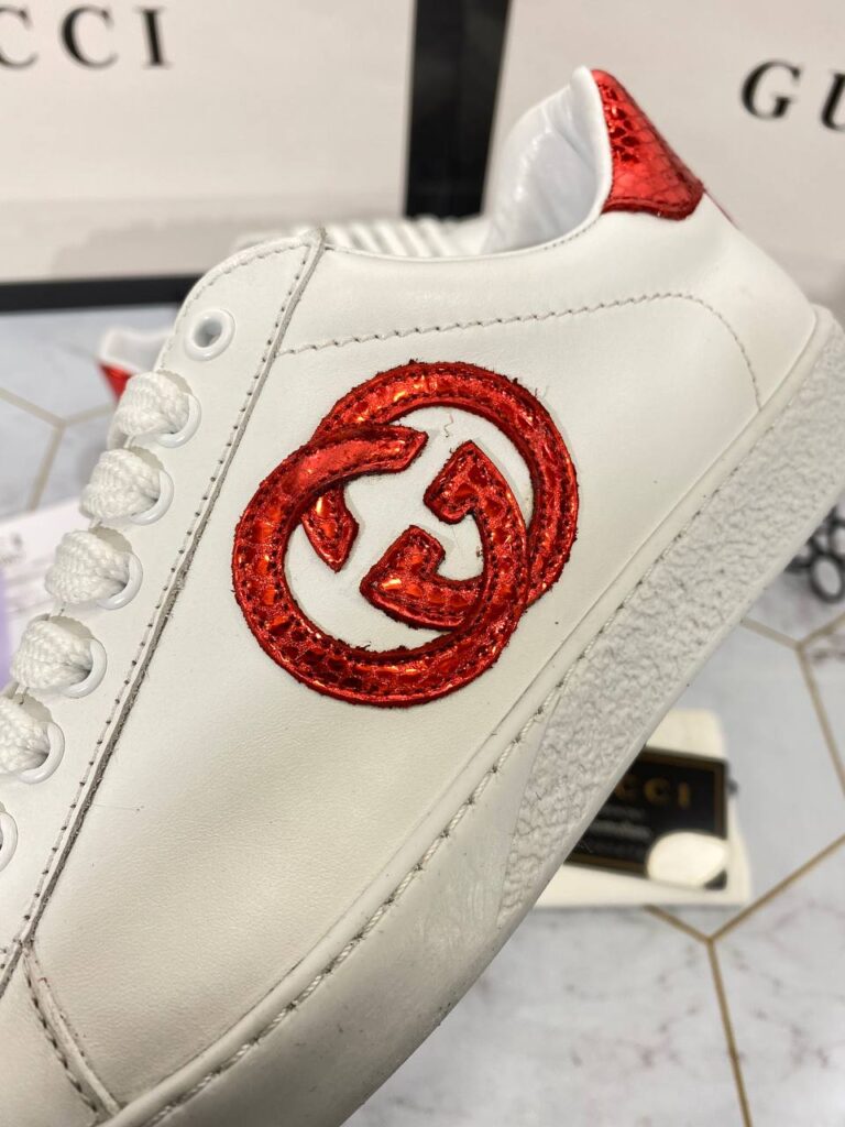 gucci ayakkabi sneaker kirmizi beyaz
