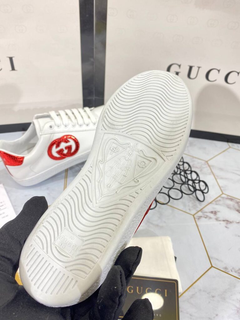 gucci ayakkabi sneaker kirmizi beyaz
