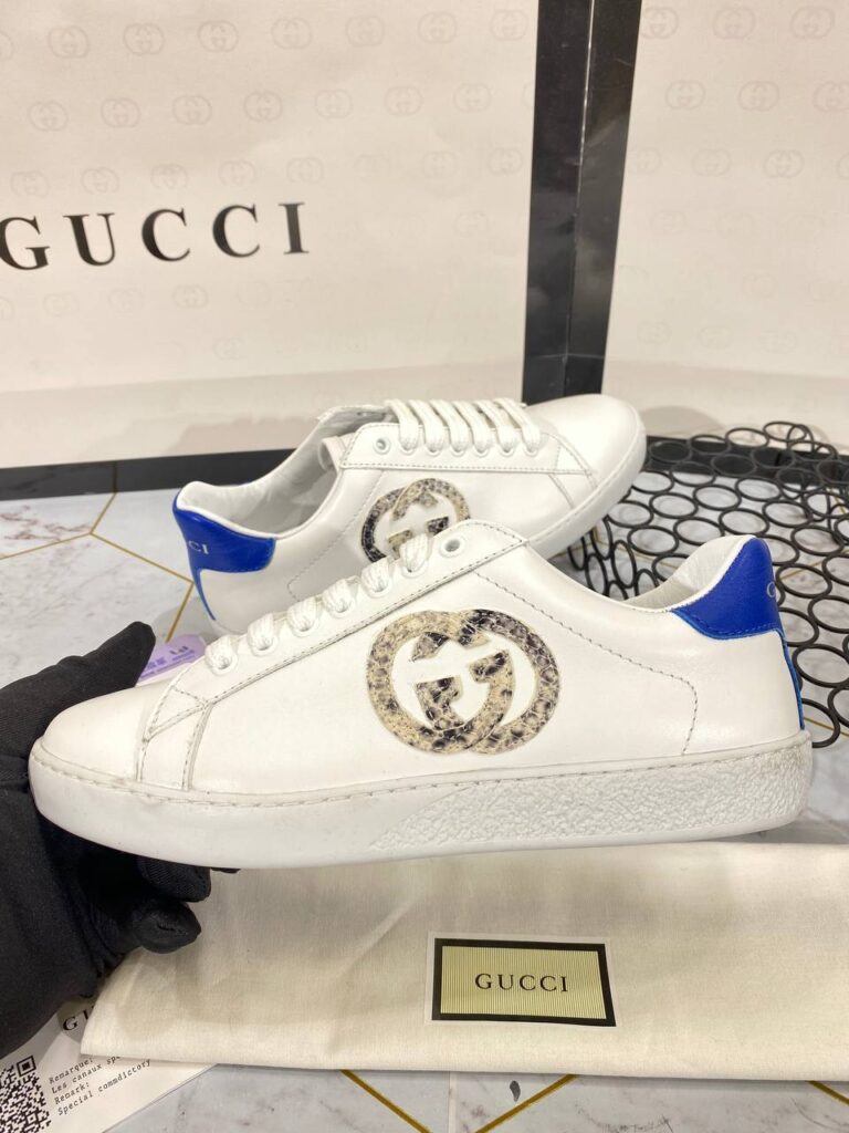 gucci ayakkabi sneaker mavi beyaz