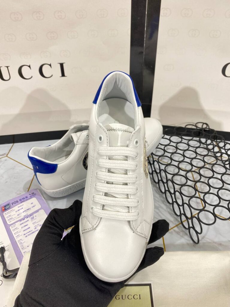 gucci ayakkabi sneaker mavi beyaz