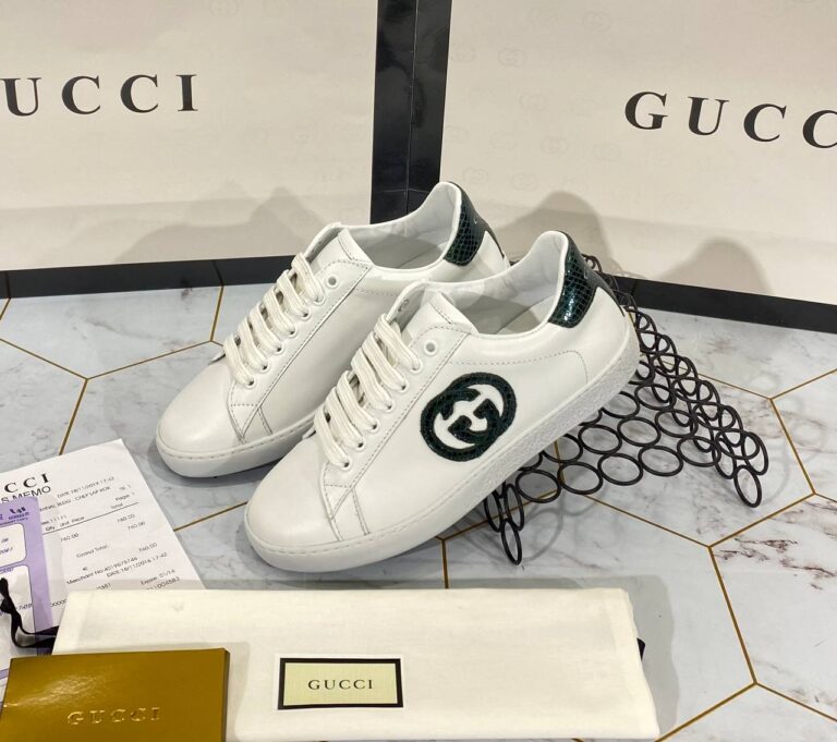 gucci ayakkabi sneaker yesil beyaz
