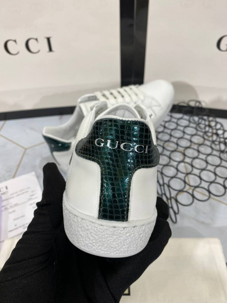 gucci ayakkabi sneaker yesil beyaz