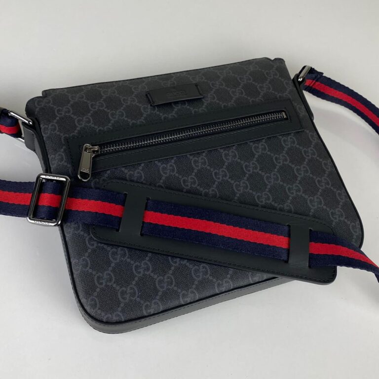 gucci canta courrier erkek postaci supreme simetrik siyah 26x24 cm
