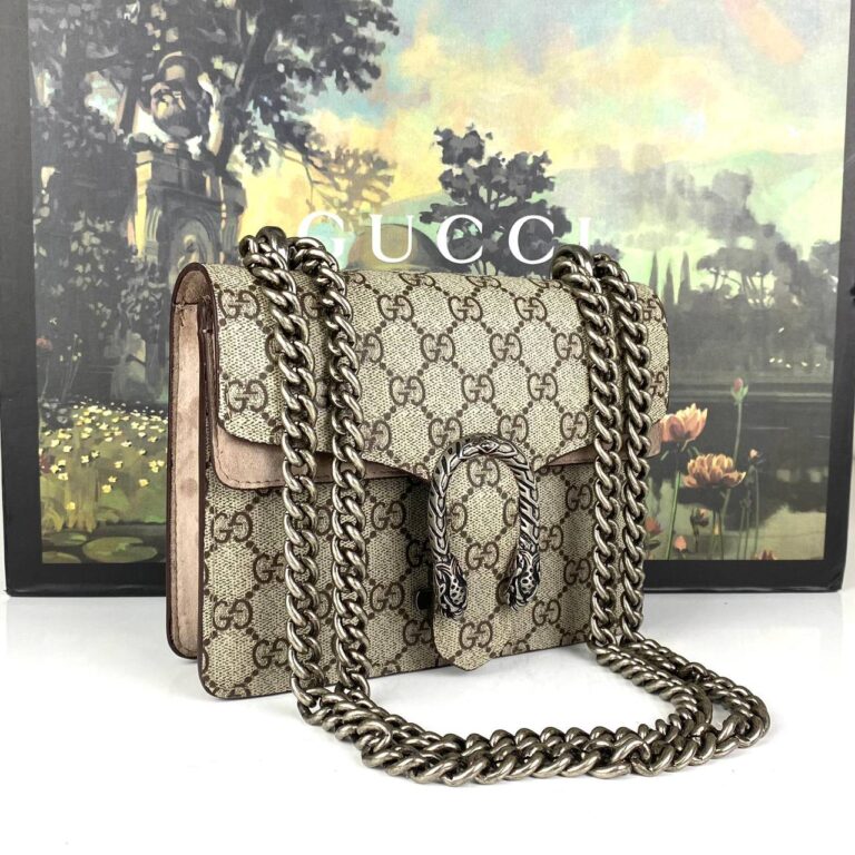 gucci canta dionysus gg supreme mini vizon 20x15.5 cm