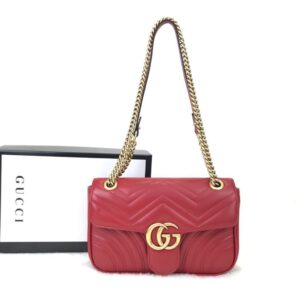 gucci canta marmont kirmizi 25x15 cm