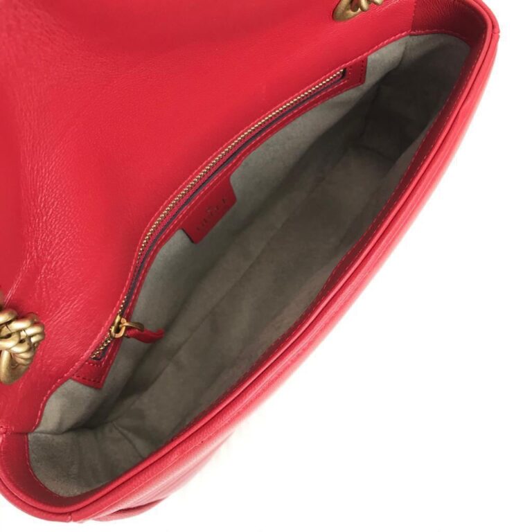 gucci canta marmont kirmizi 25x15 cm