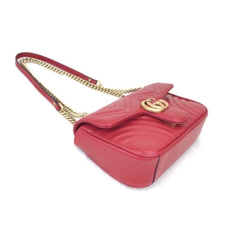 gucci canta marmont kirmizi 25x15 cm