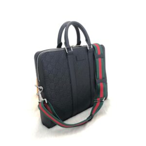 gucci canta signature evrak laptop siyah 36x28 cm