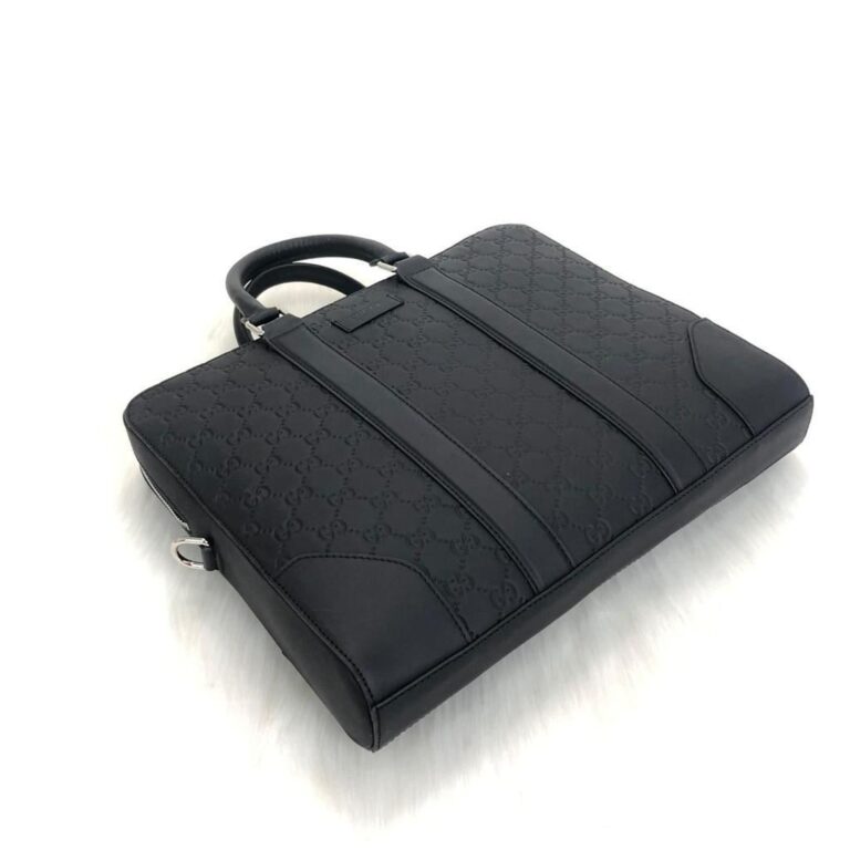 gucci canta signature evrak laptop siyah 36x28 cm