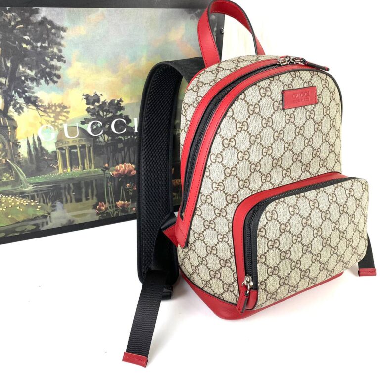 gucci canta supreme eden small sirt cantasi kirmizi 29x22x14 cm