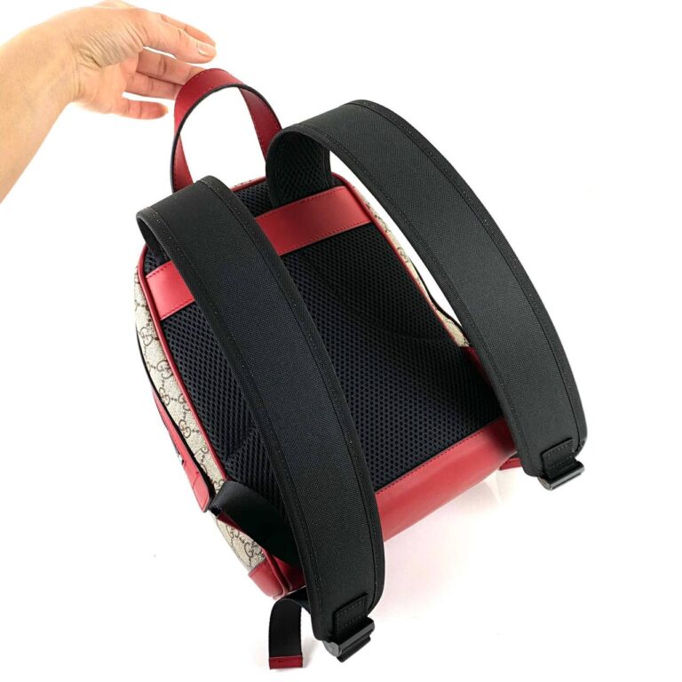 gucci canta supreme eden small sirt cantasi kirmizi 29x22x14 cm