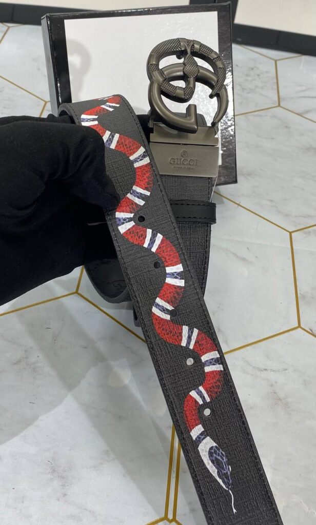 gucci kemer unisex cift tarafli yilan 4 cm