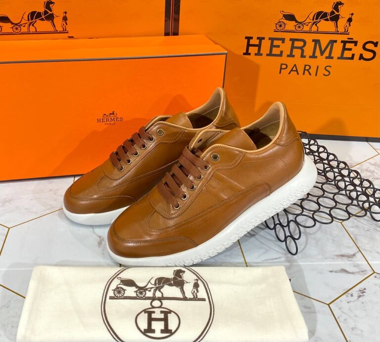 hermes ayakkabi 2001 erkek sneakers taba