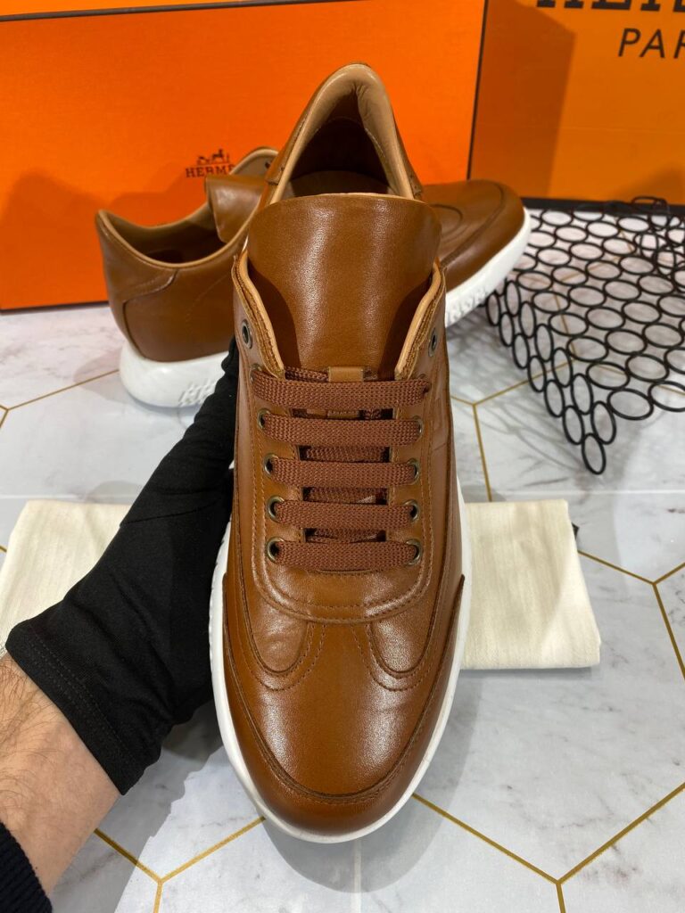 hermes ayakkabi 2001 erkek sneakers taba