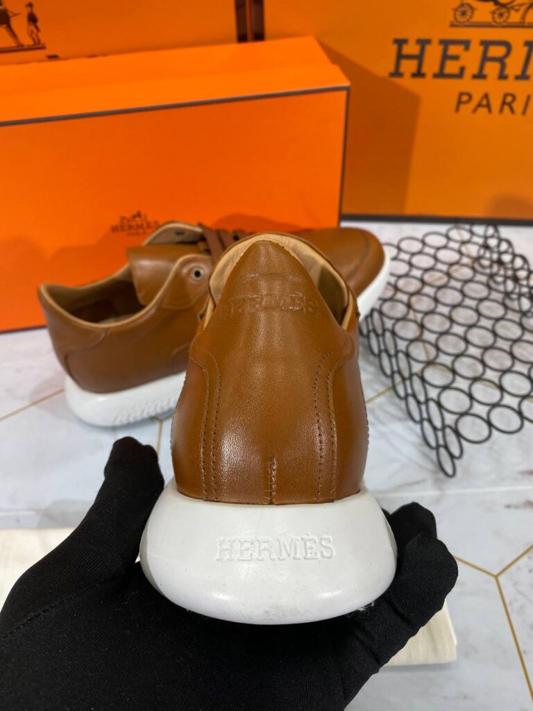 hermes ayakkabi 2001 erkek sneakers taba