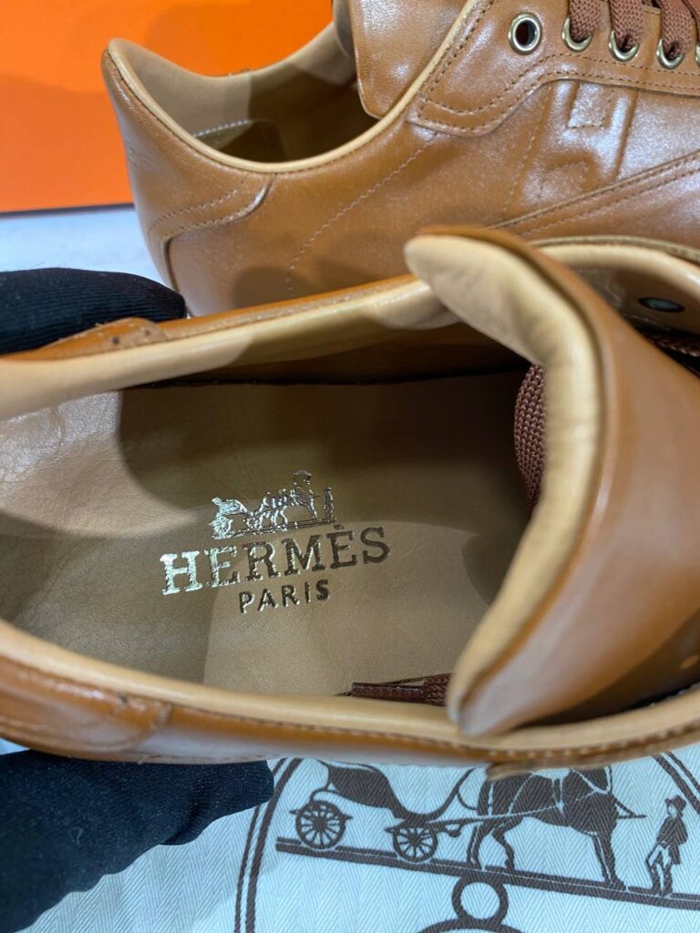 hermes ayakkabi 2001 erkek sneakers taba