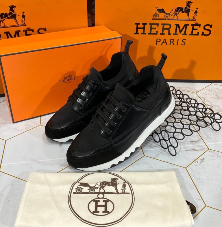 hermes ayakkabi 2021 erkek sneakers siyah beyaz