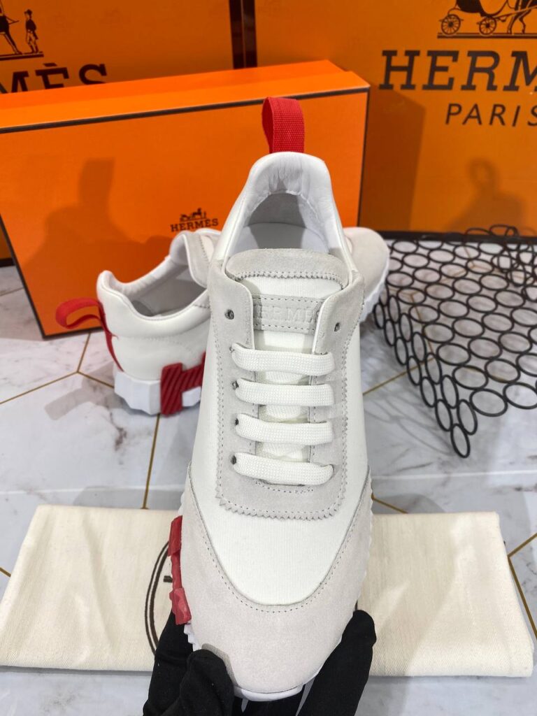 hermes ayakkabi bouncing sneakers kadin beyaz
