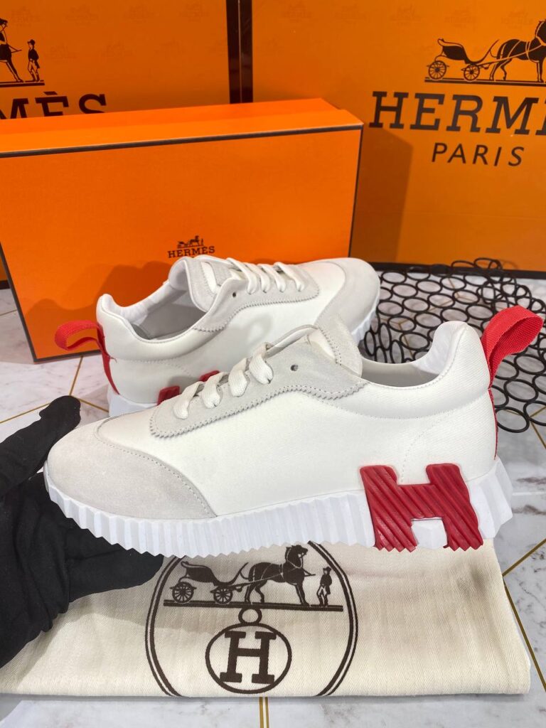 hermes ayakkabi bouncing sneakers kadin beyaz