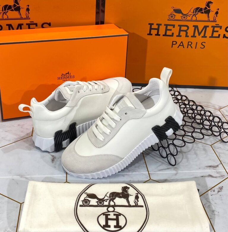 hermes ayakkabi erkek bouncing sneakers beyaz