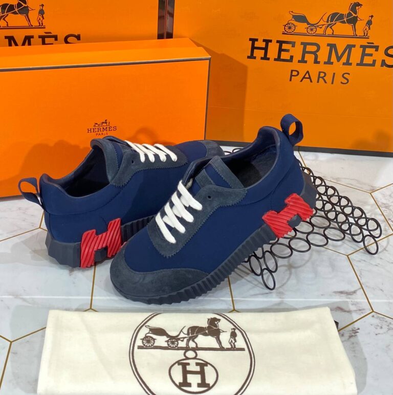 hermes ayakkabi erkek bouncing sneakers lacivert