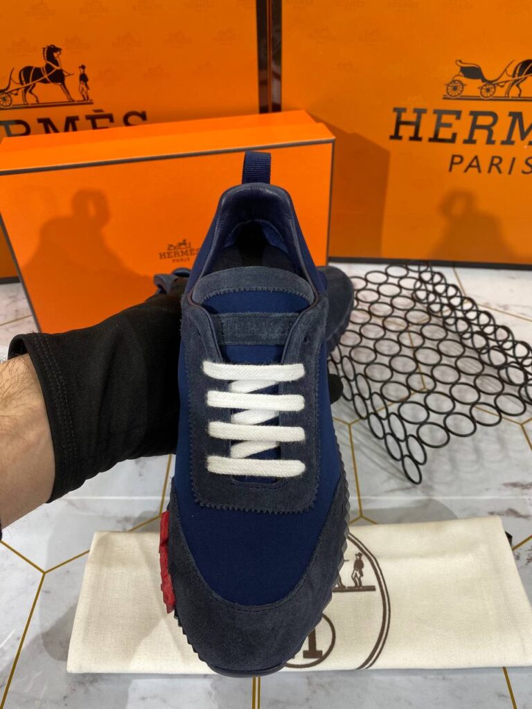 hermes ayakkabi erkek bouncing sneakers lacivert